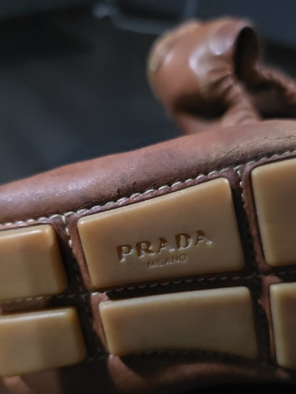 Prada Leather Loafers Women's Size 7 - Picture 2 of 9